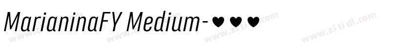 MarianinaFY Medium字体转换